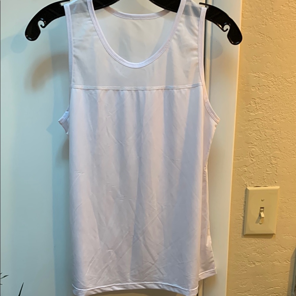 BSP White Sleeveless Women's Tank S
